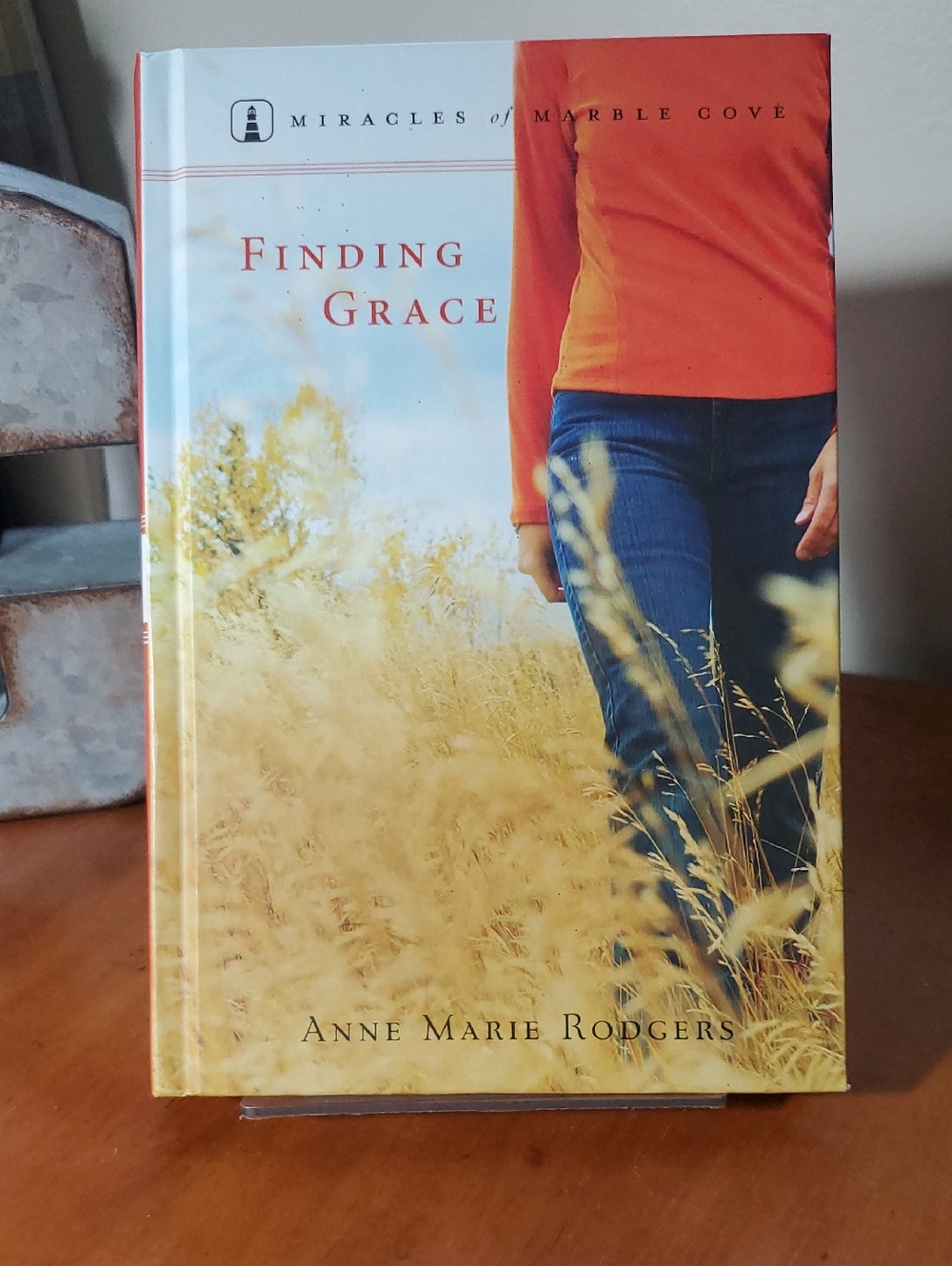 Finding Grace by Anne Marie Rodgers - Hardcover Book with Orange & Blue Cover